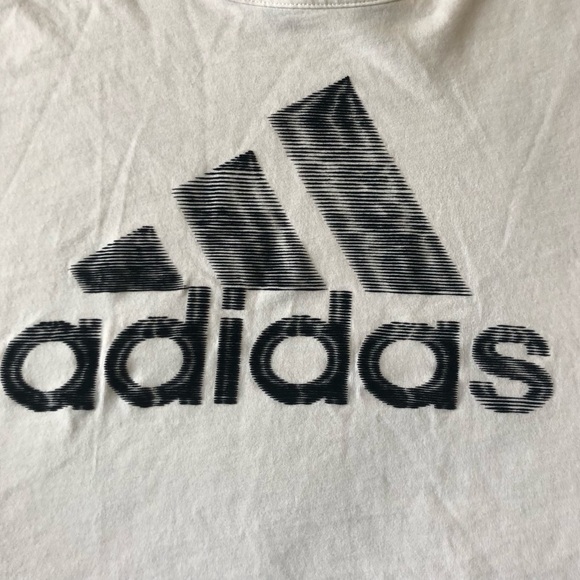 Adidas Short Sleeve W Sid Graph Ii T-Shirt White XS Over-Sized Sporty Athletic - Picture 5 of 5